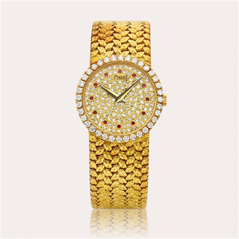 Reference 9706 D 2 A yellow gold, diamond and ruby-set